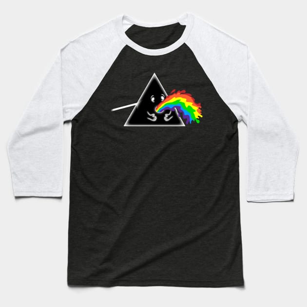 Barf Side of the Moon Baseball T-Shirt by jonah block
